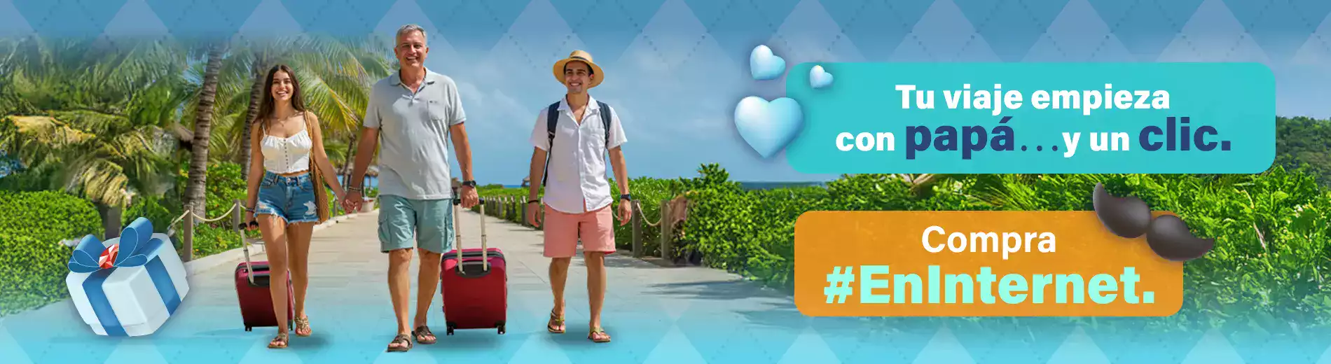 Tu viaje empieza con Papá y un clic